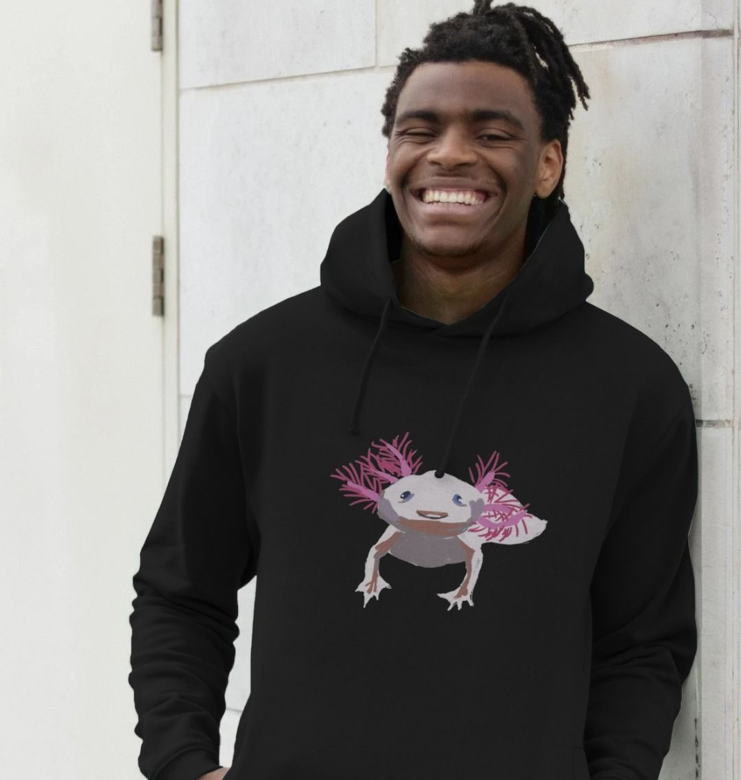 Black and outlet pink mens hoodie