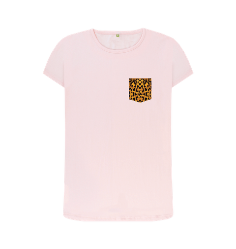 t shirt with leopard pocket