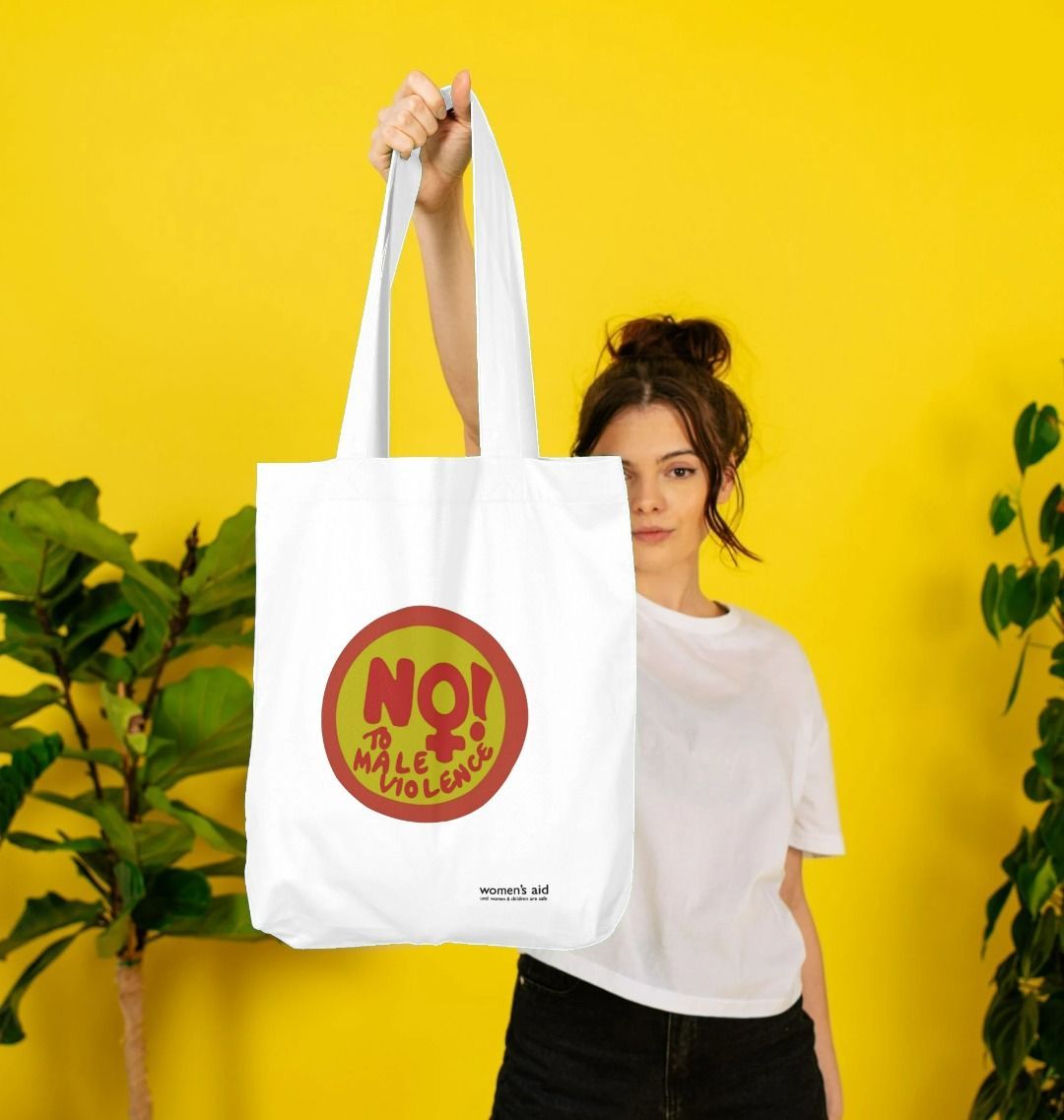 No to Male Violence Tote Bag