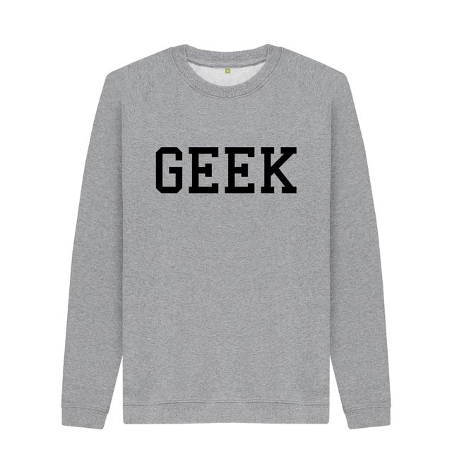 GEEK Hoodie College Style Printed Slogan