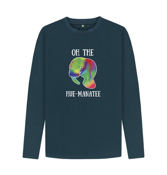 Unisex Oh The Hue Manatee Sweatshirt Select a Size / Black