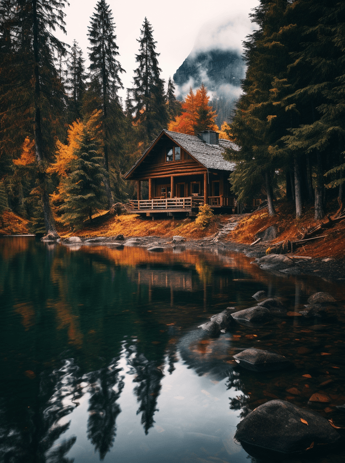 Swiss Autumn: 25 Enchanting Lake Cabins