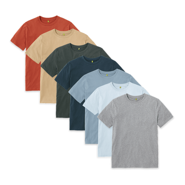 Organic Cotton T-shirts | 7 Pack
