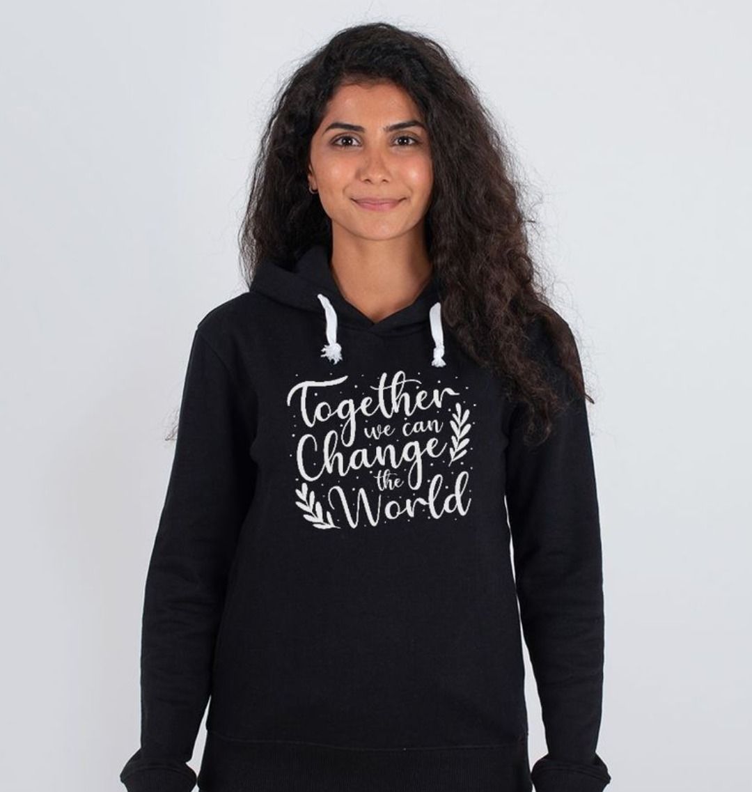 Let's change the world together hoodie sale