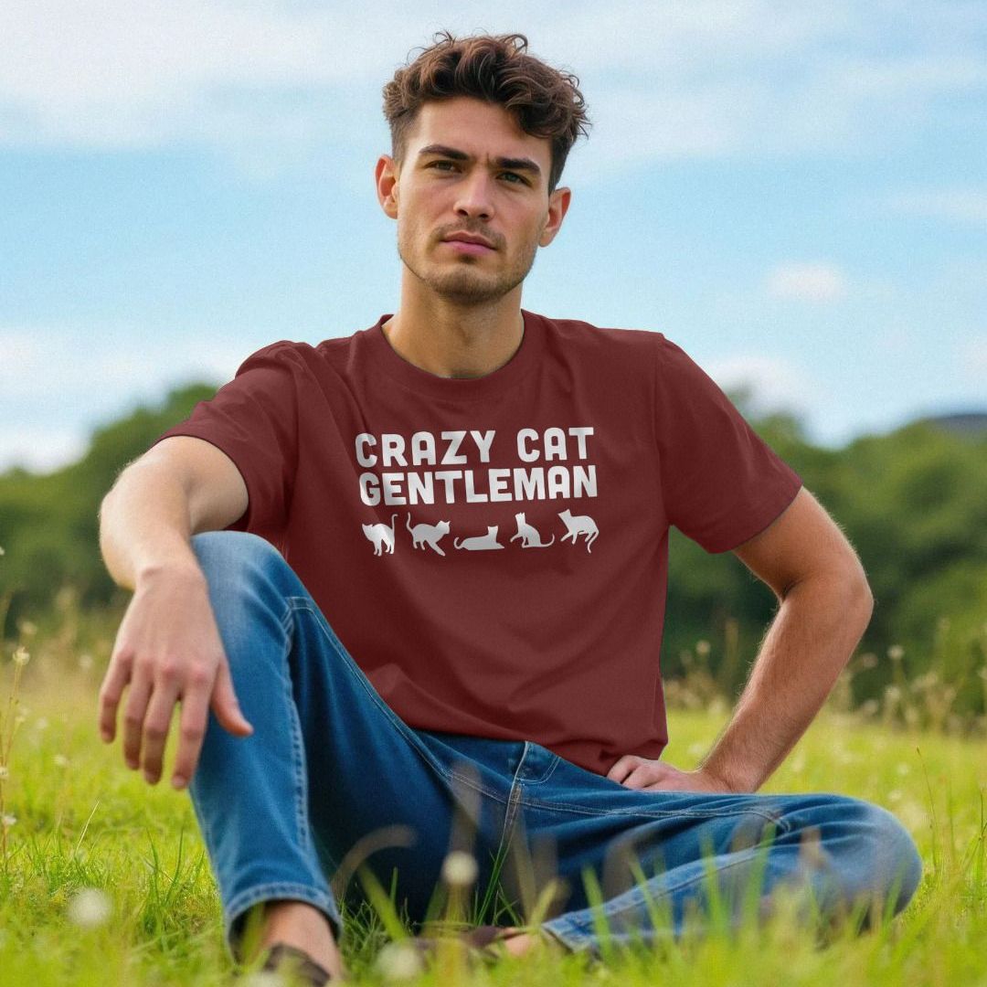 Crazy Cat Gentleman T-Shirt