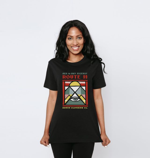 T-shirts Retro-style Blackcomb Whistler Souvenir