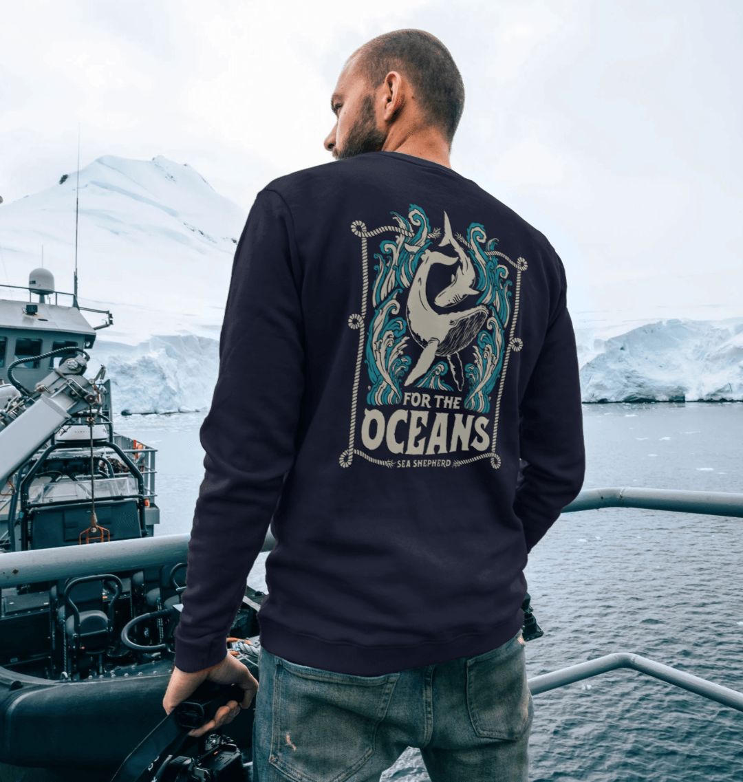 For the Oceans Sweatshirt | Whale & Shark Jumper | Sea Shepherd
