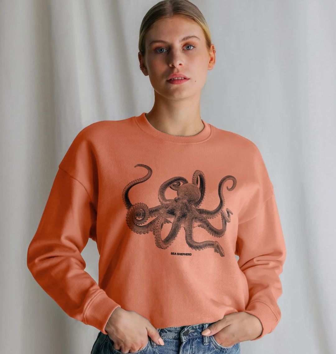 口コミ サイト 商品 Octopus Women's Oversized Shepherd Sea | Jumper トップス