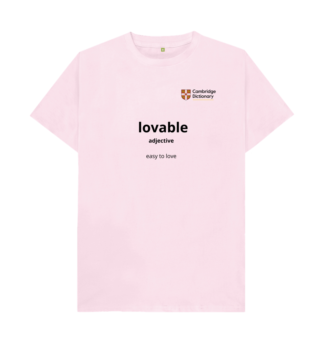 Lovable organic cotton T shirt - black writing variety