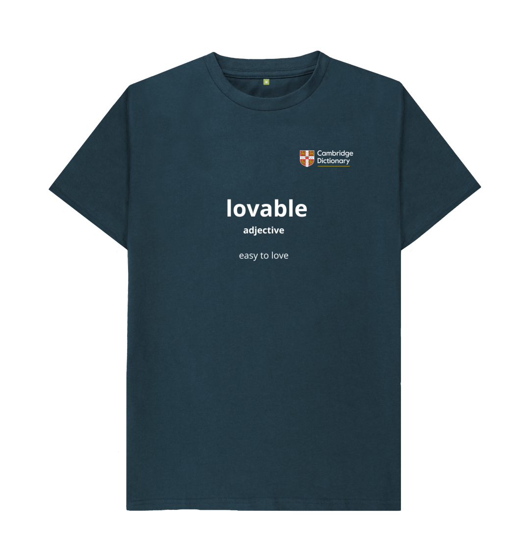Lovable organic cotton T shirt - white writing variety