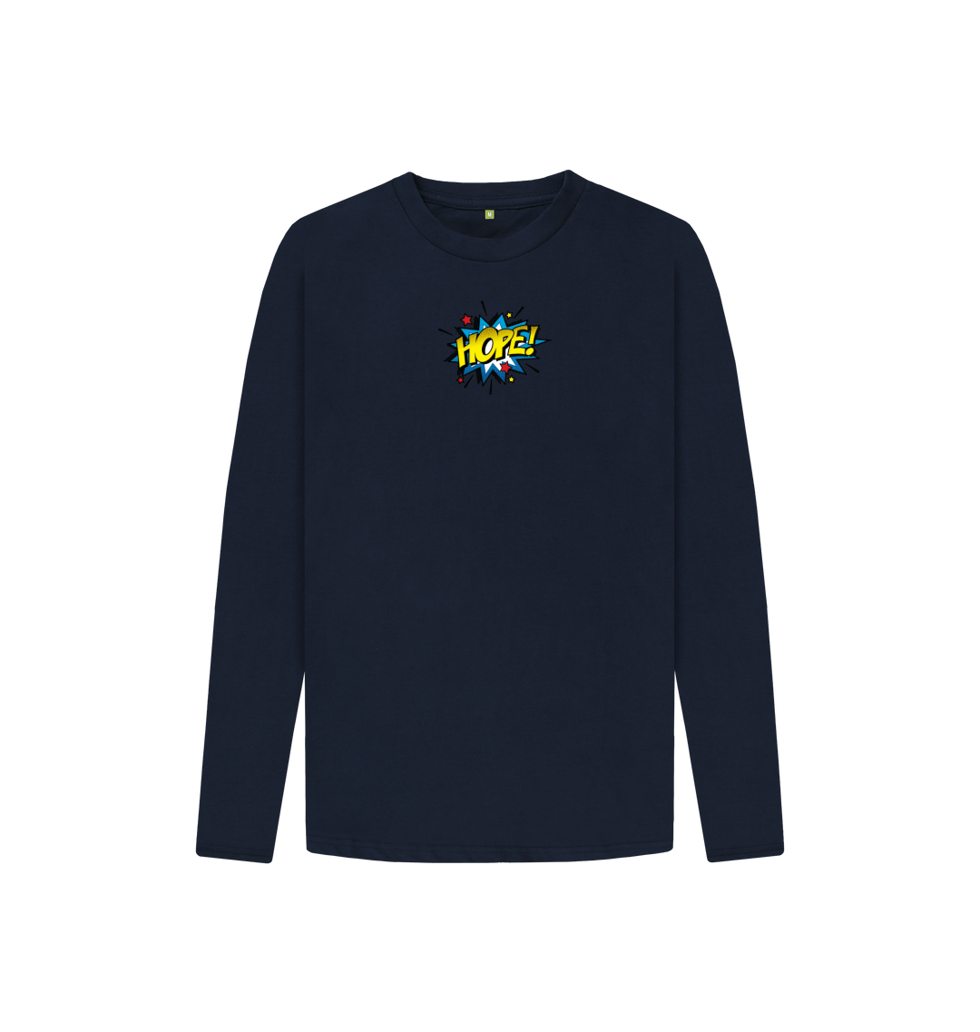 Hope Superhero Long Sleeve Kids T Shirt