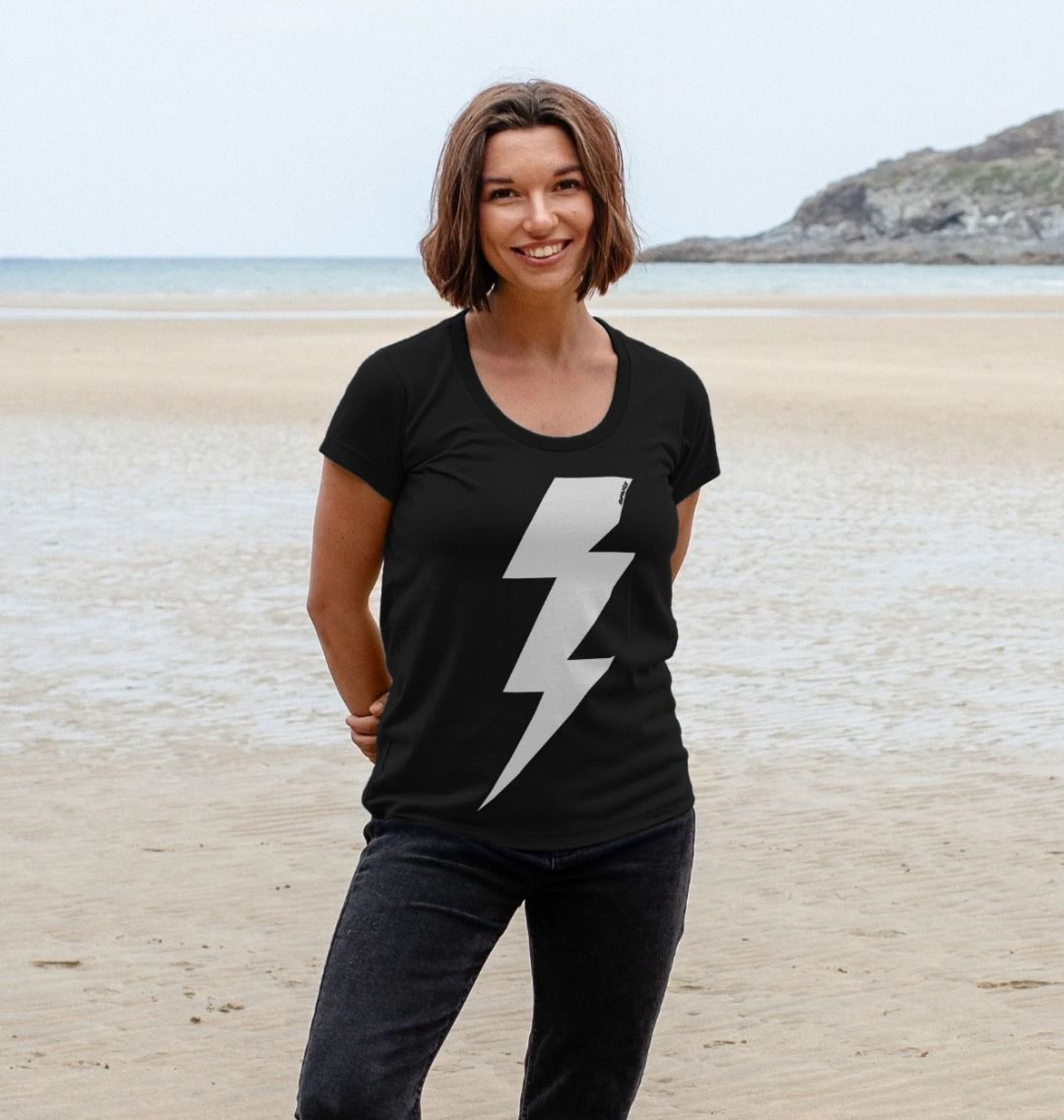 Womens Lightning Bolt T Shirt Rapanui Clothing 