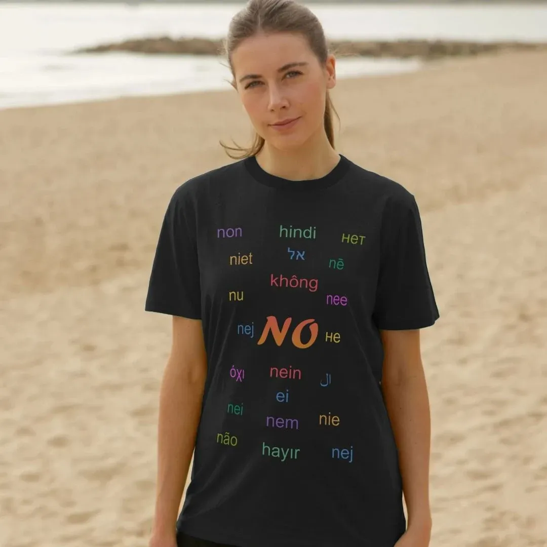 The 'No' T-Shirt - Your Shield Against Beachside Stress and shopping haggling!