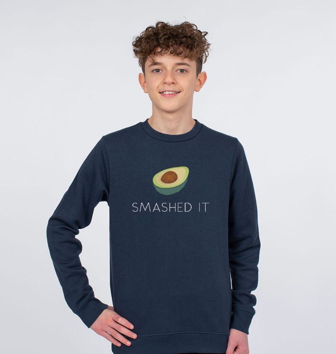 Smashed It Avocado Children s Vegan Jumper