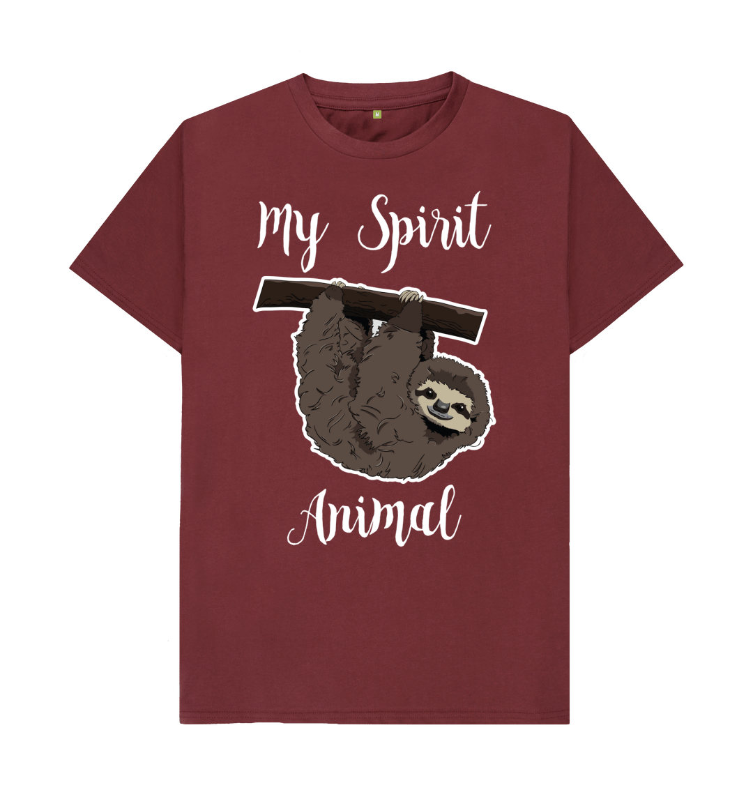 Funny Sloth Wine Lover T-Shirt Spirit Animal Cute Gift