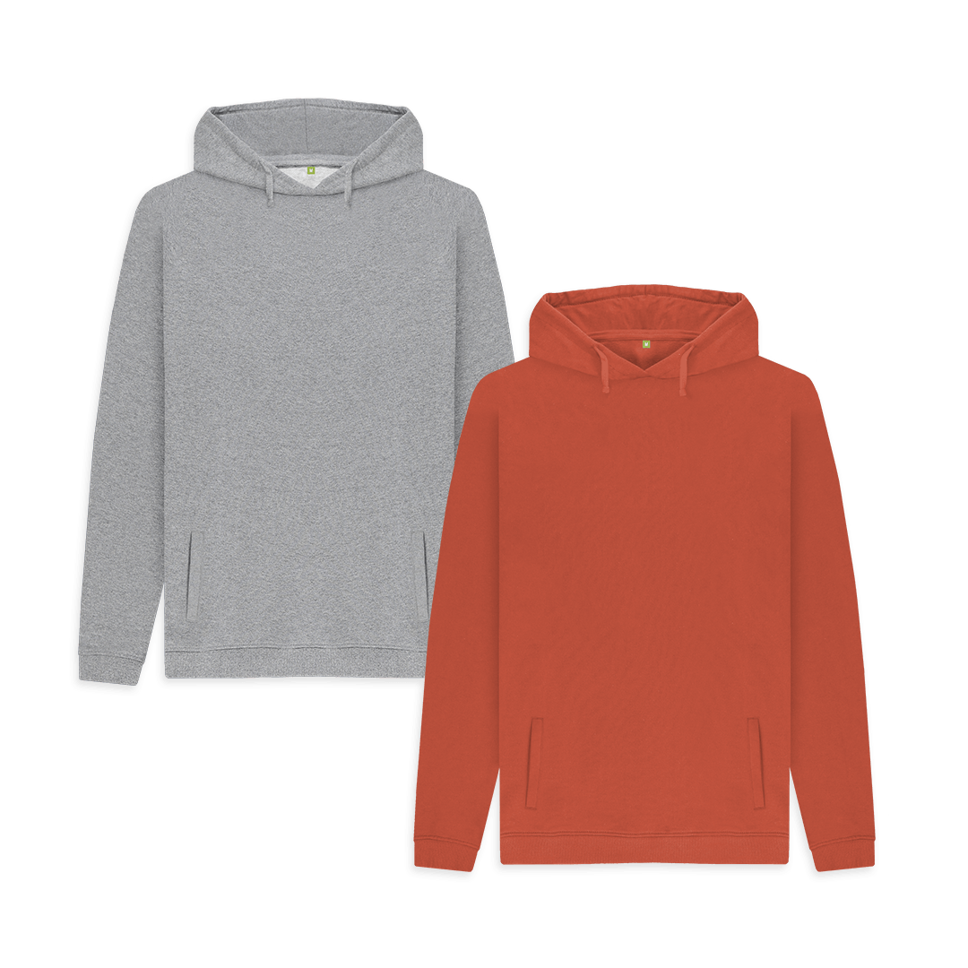 Men's Organic Cotton Hoodie - 2 Pack