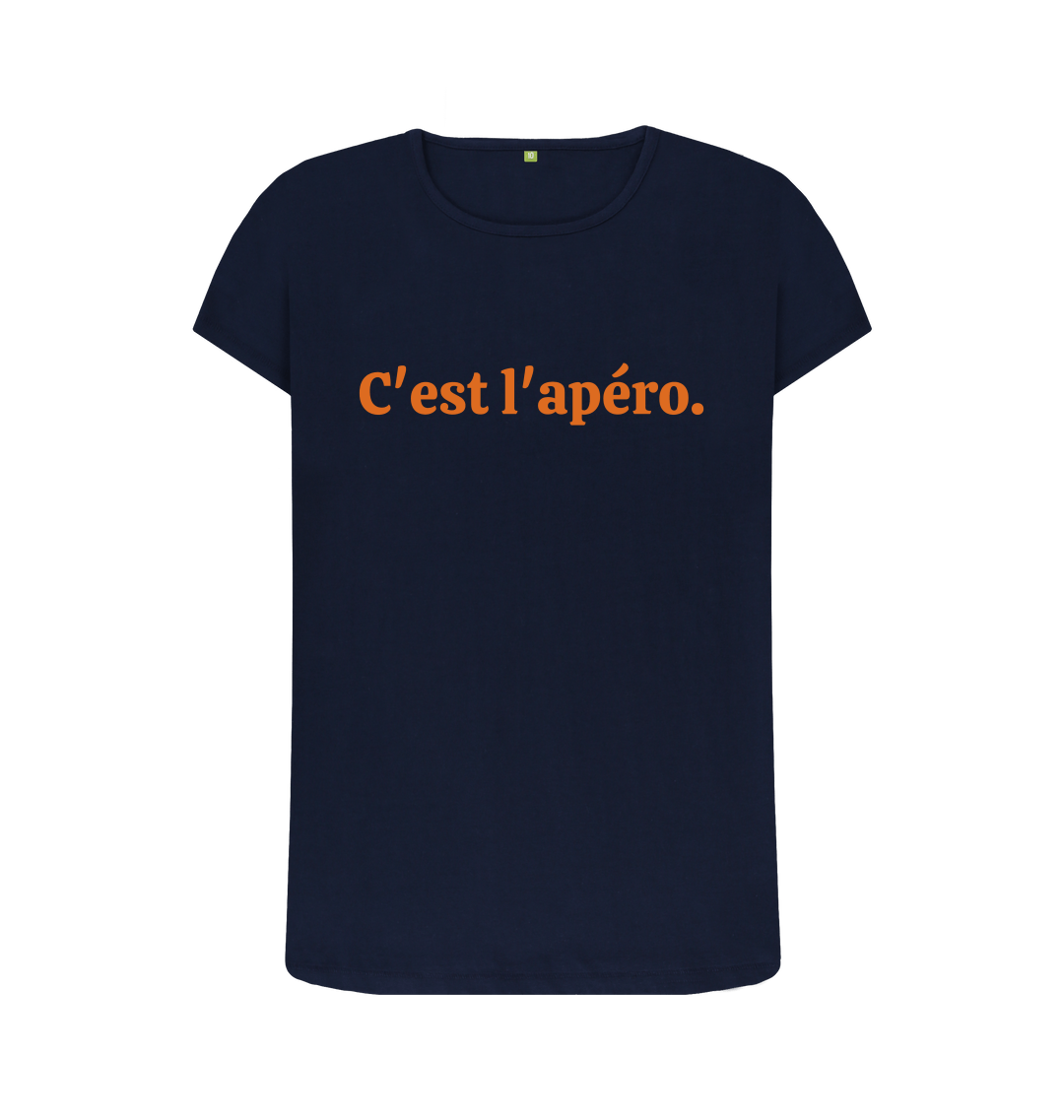 It s aperitif time tee with colour