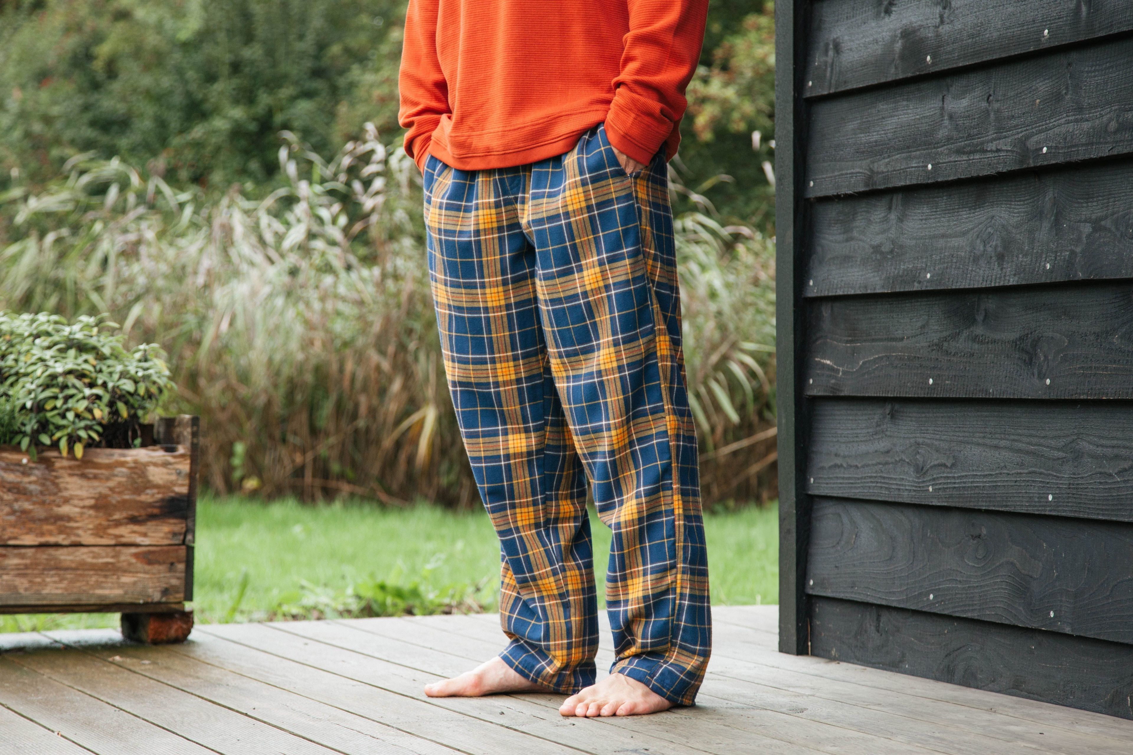 Upbeat Men's Flannel Pyjama Pants - Grey | Catch.com.au