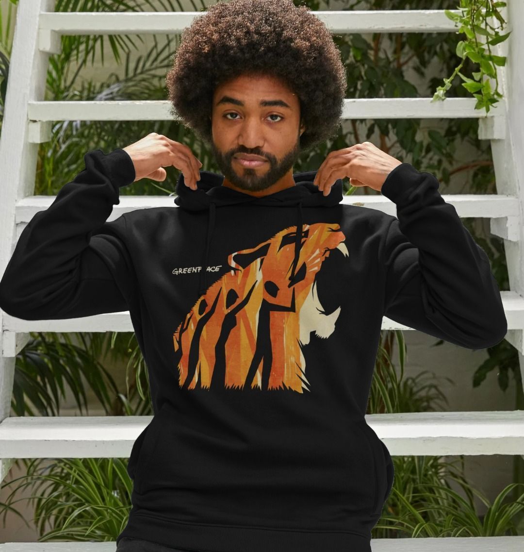 Power To The People Tiger Men s Hoodie