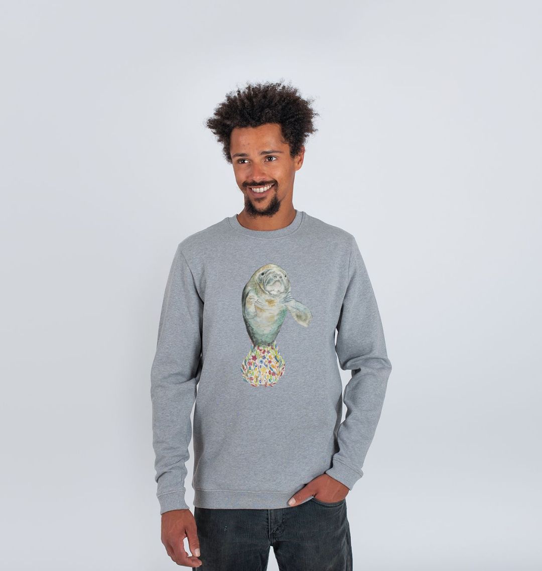 Organic cotton crew neck jumper sale