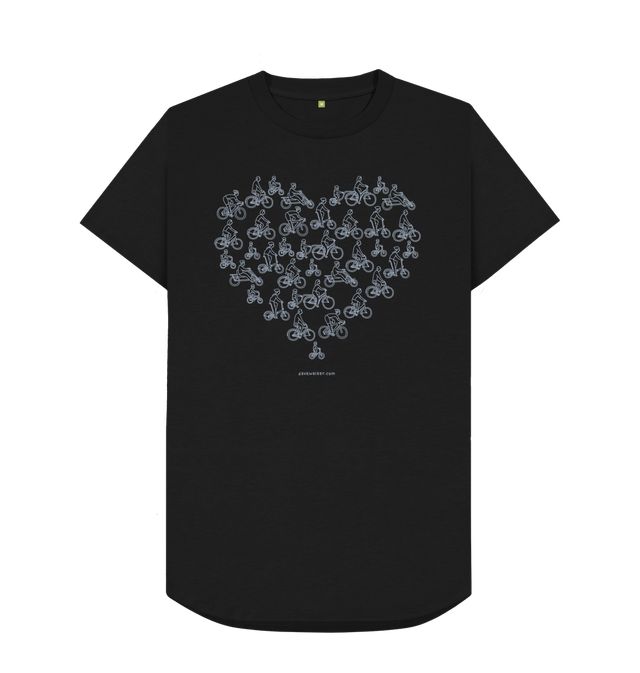 topshop vertical heart shirt