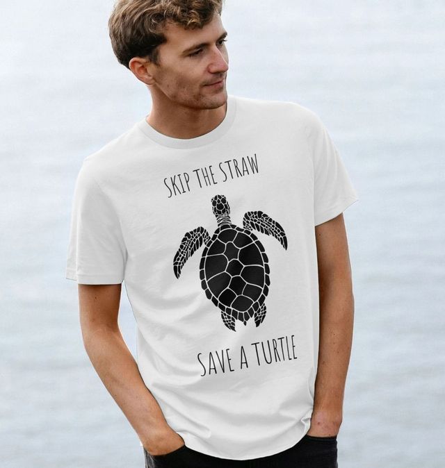 Skip the Straw Turtle Tee