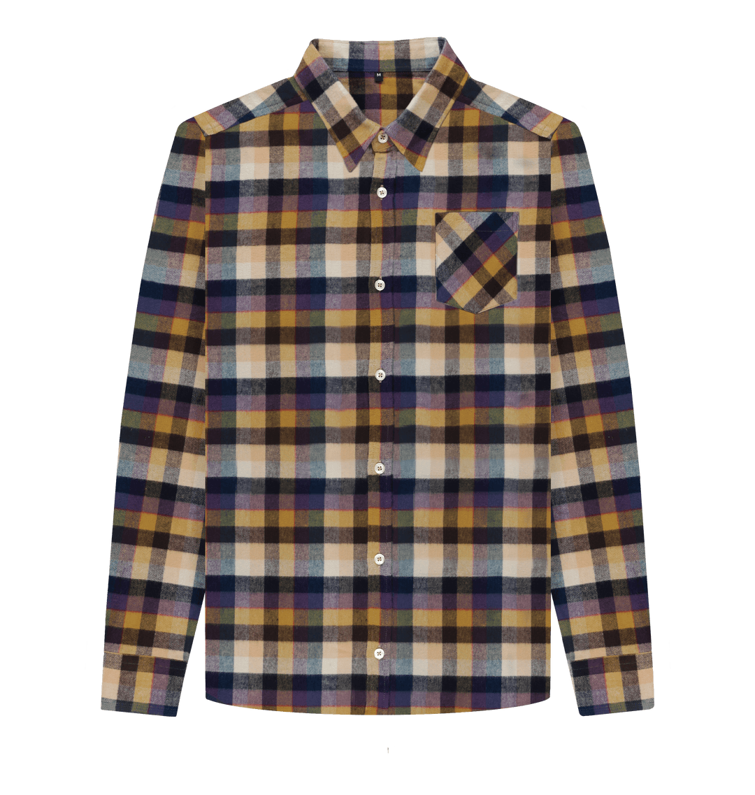 brown flannel jacket