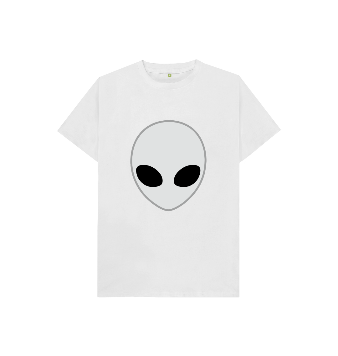 White Alien Head T-Shirt