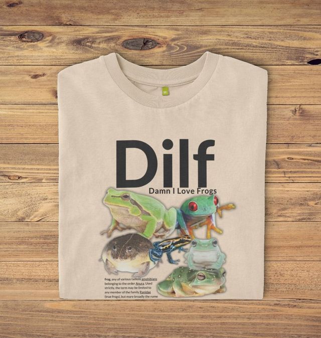 Damn I Love Frogs' Funny DILF Tshirt