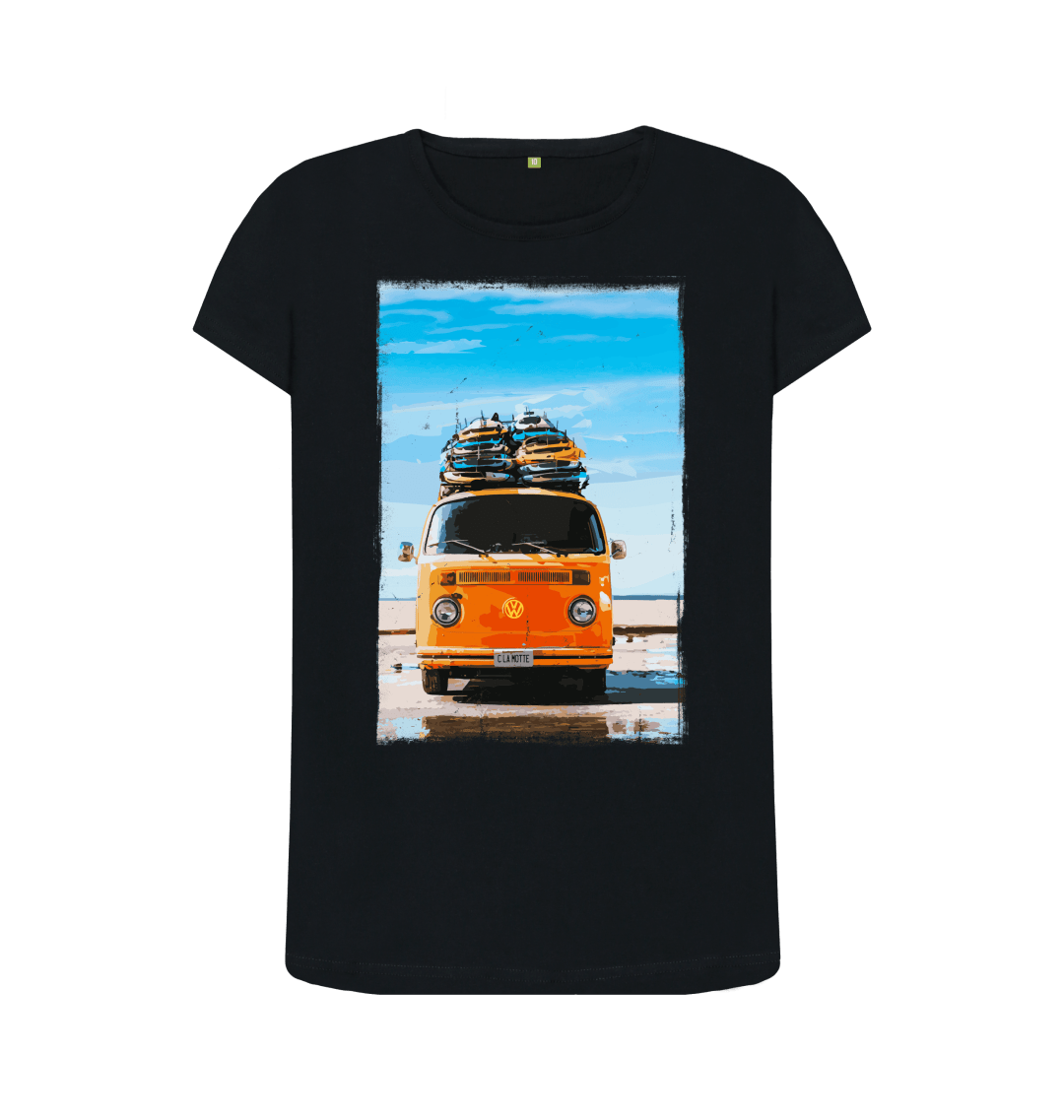 Surfing Camper Van Womens T-Shirt 
