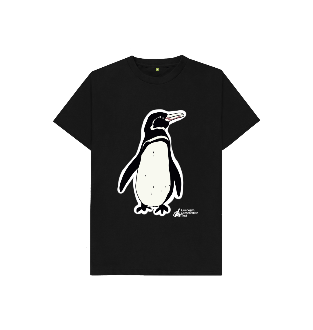 Galapagos Penguin Kid's T-shirt (white 