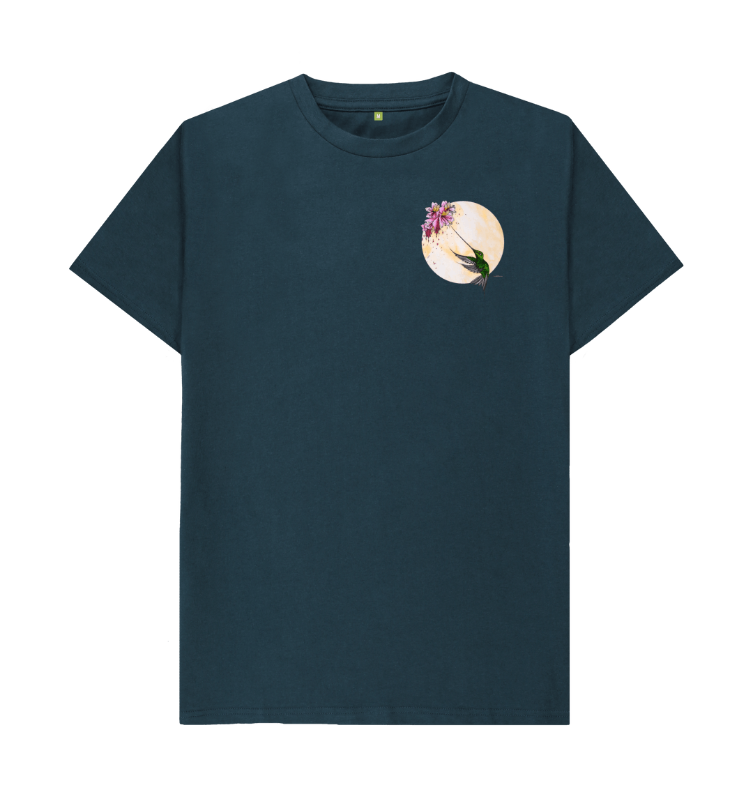 Hummingbird Flower In Pocket T-Shirt (Not Pocket Real) Hummingbird Flower In Pocket T-Shirt (Not Pocket Real)