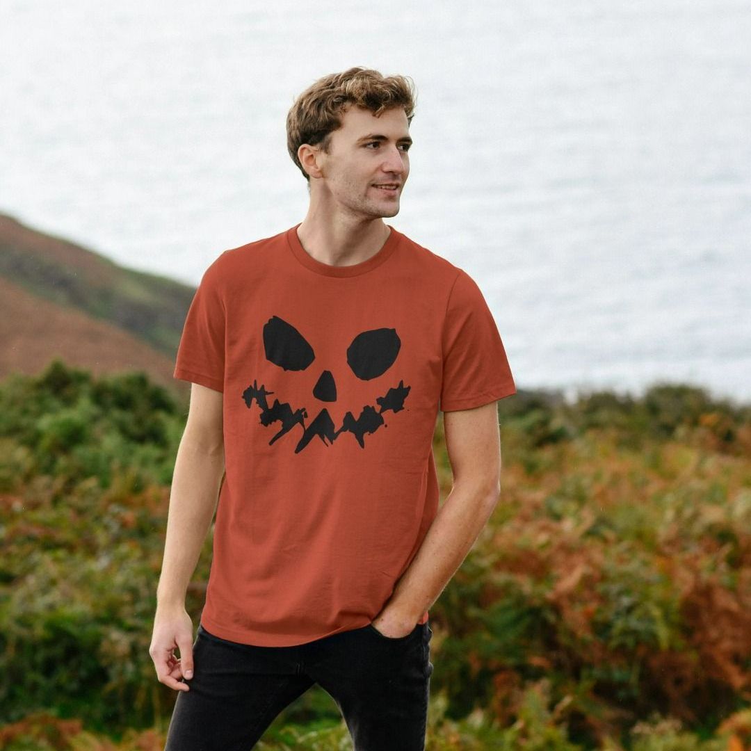 Scary Pumpkin Face T-Shirt