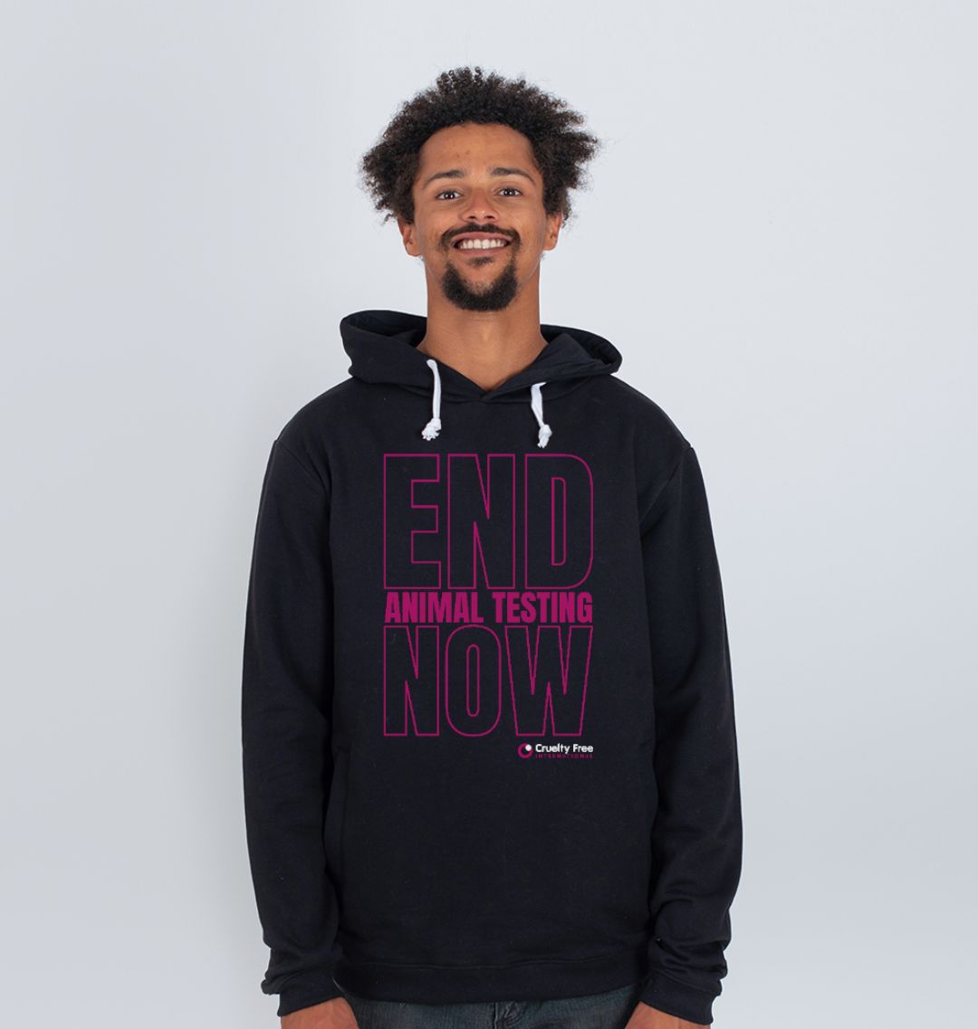 End Animal Testing Now Black Hoodie End Animal Testing Now Black Hoodie