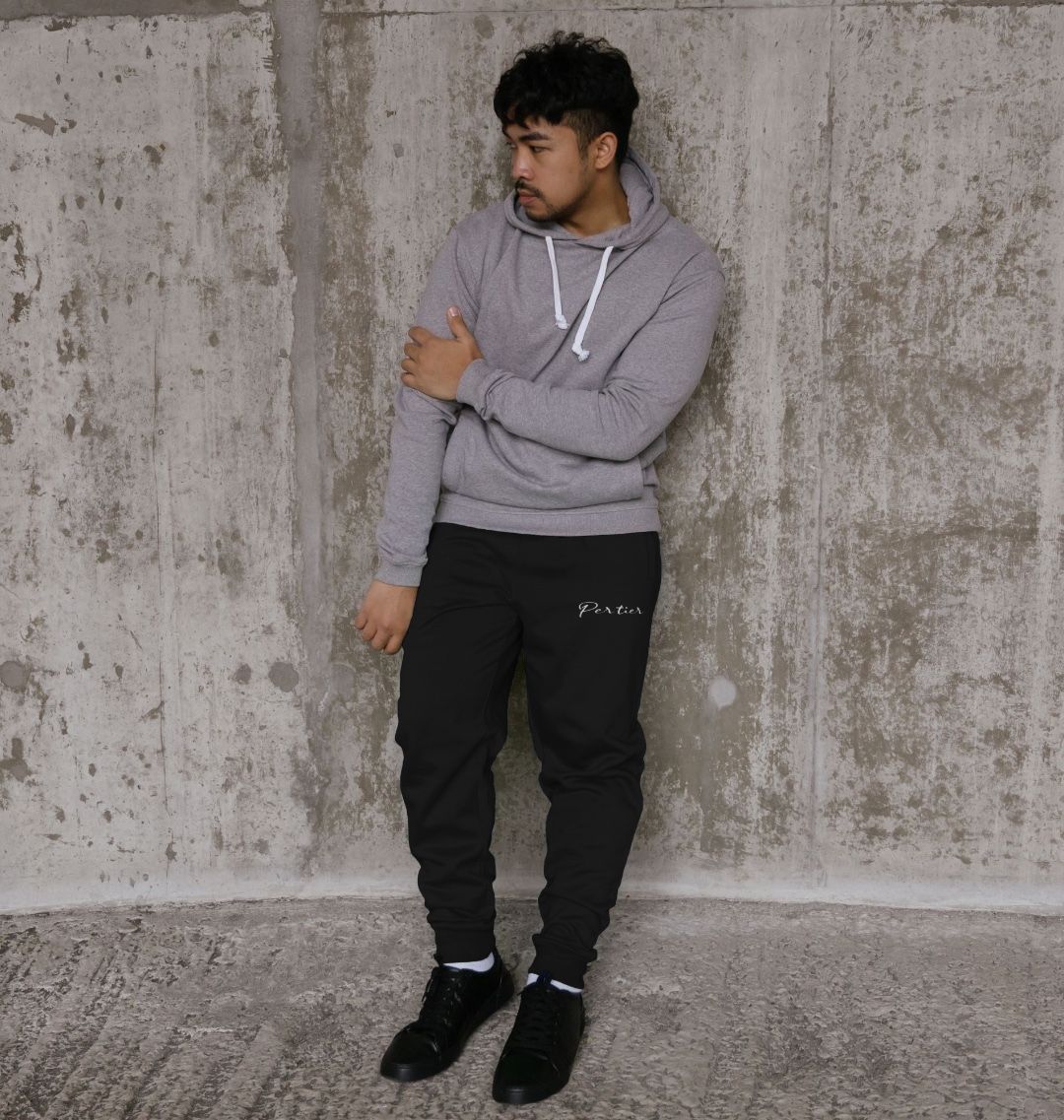 mens black sweatpants outfit