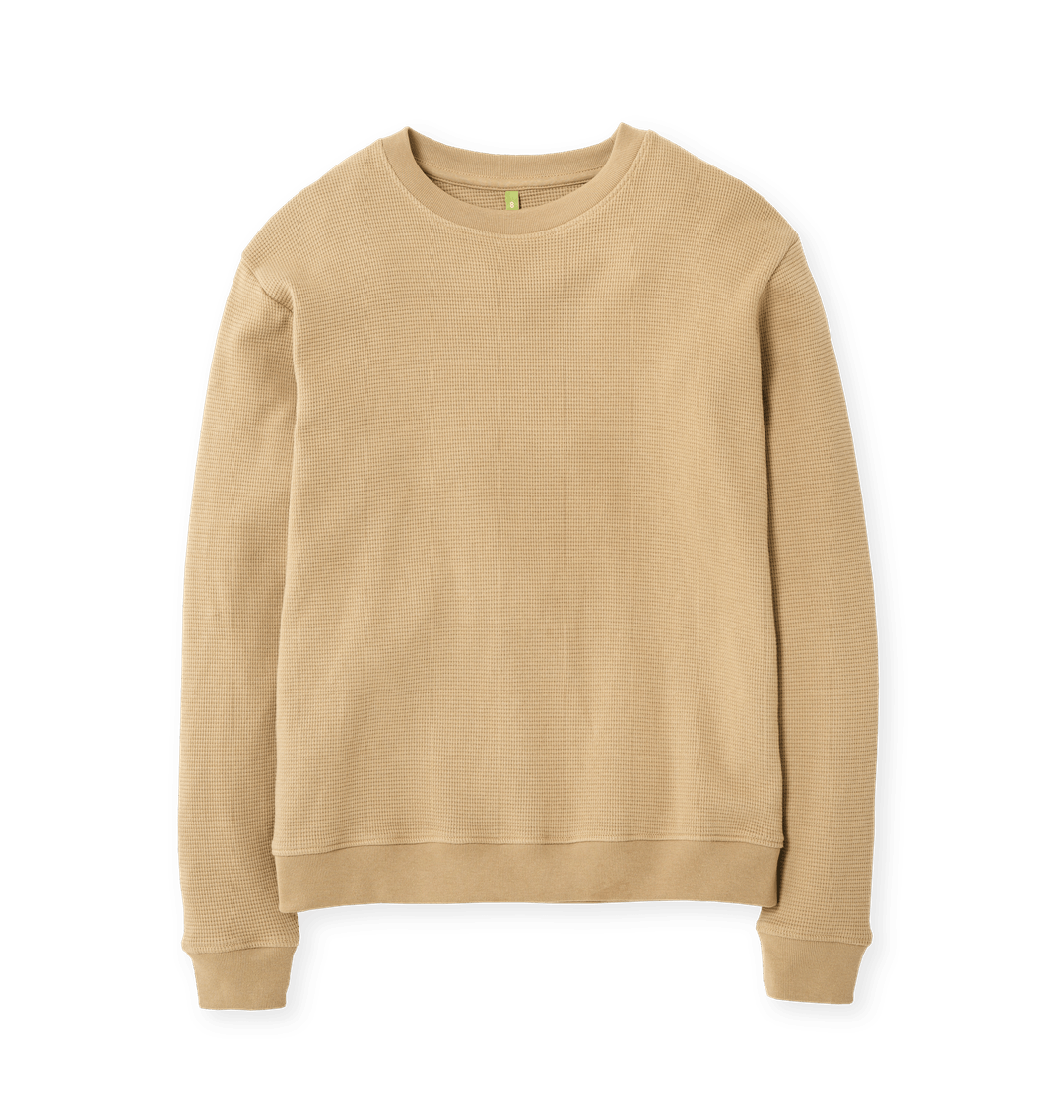 トップス herneon Tie-dye waffle pullover Brown 1.jpg