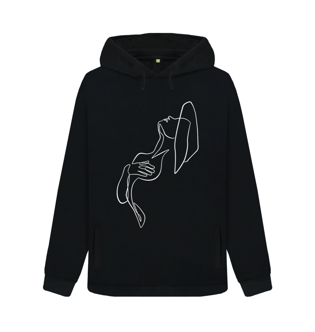 Love yourself black hoodie sale