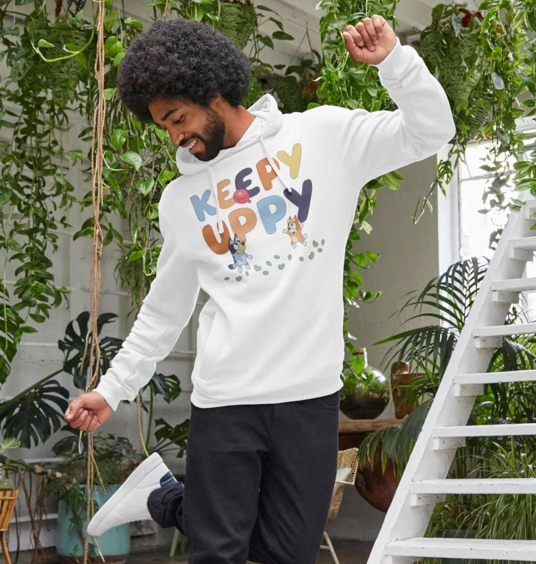 Keepy Uppy With Bluey Men's Hoodie