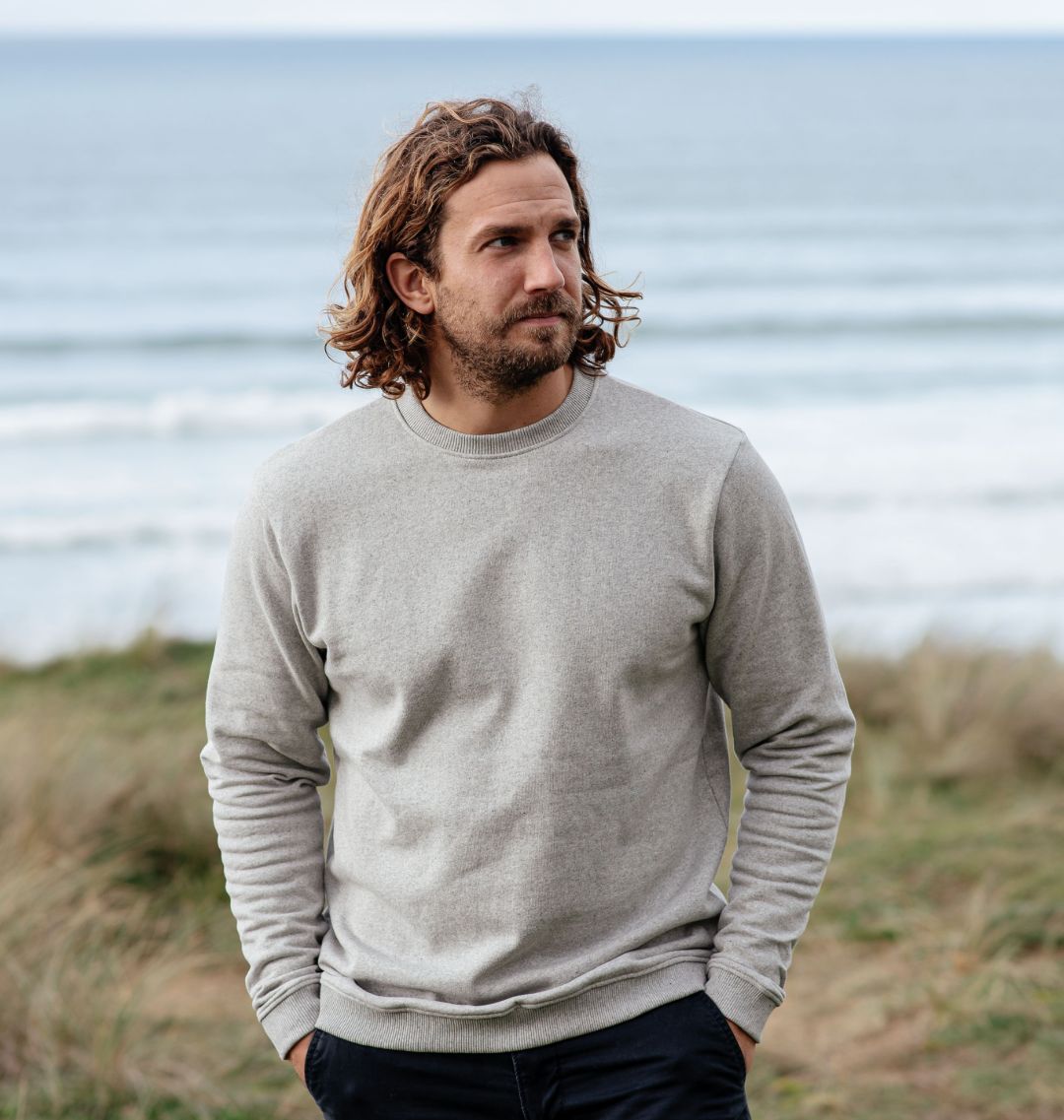 black cotton jumper mens