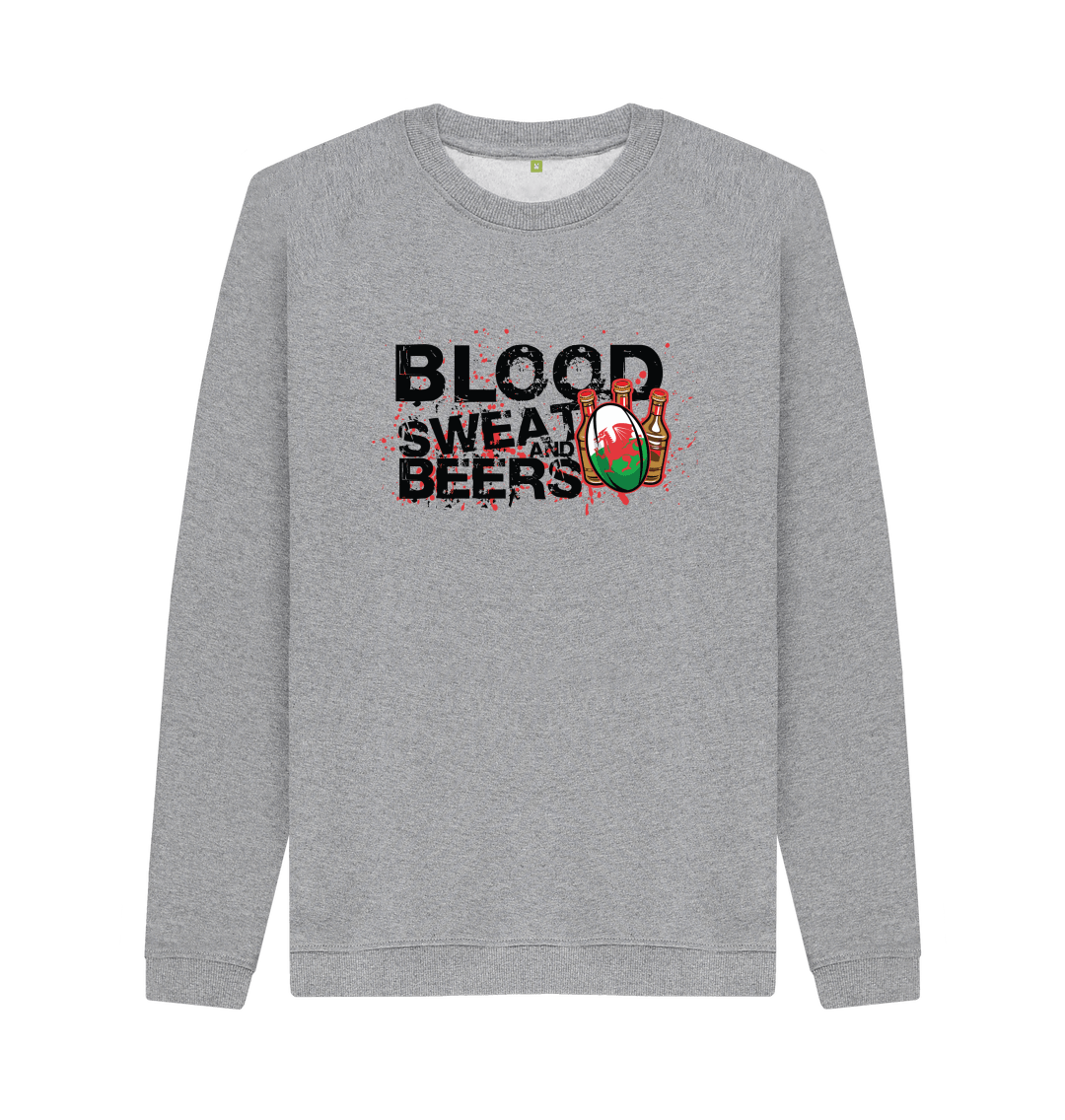 Wales Rugby Supporters Jumper Blood, Sweat And Beers