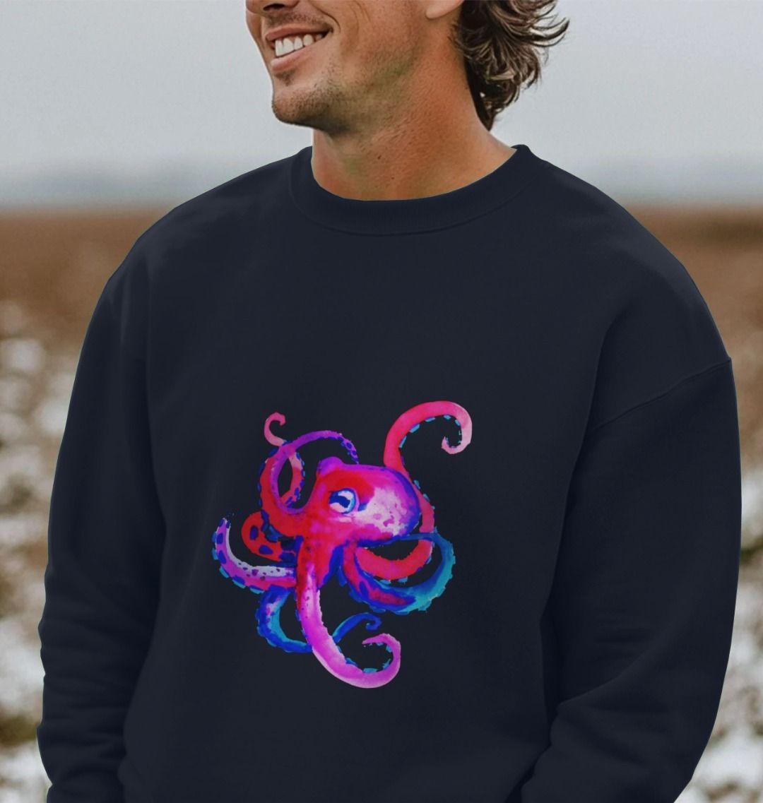Men's Octopus Oversized Sweatshirt