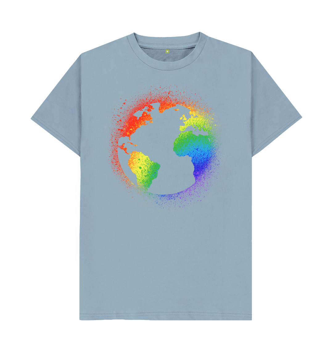 Women's Relaxed Fit Tee rainbow globe 