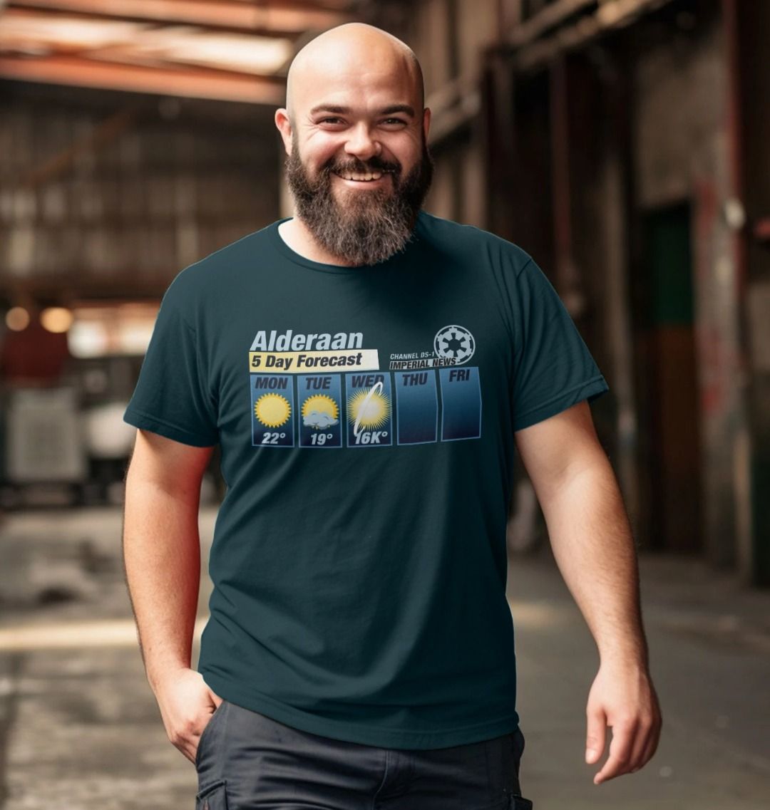 Alderaan weather deals shirt