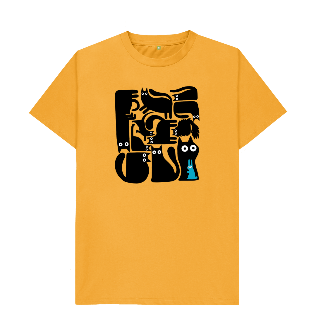 CATS vs BUNNY - Basic T-shirt (print on both sides)