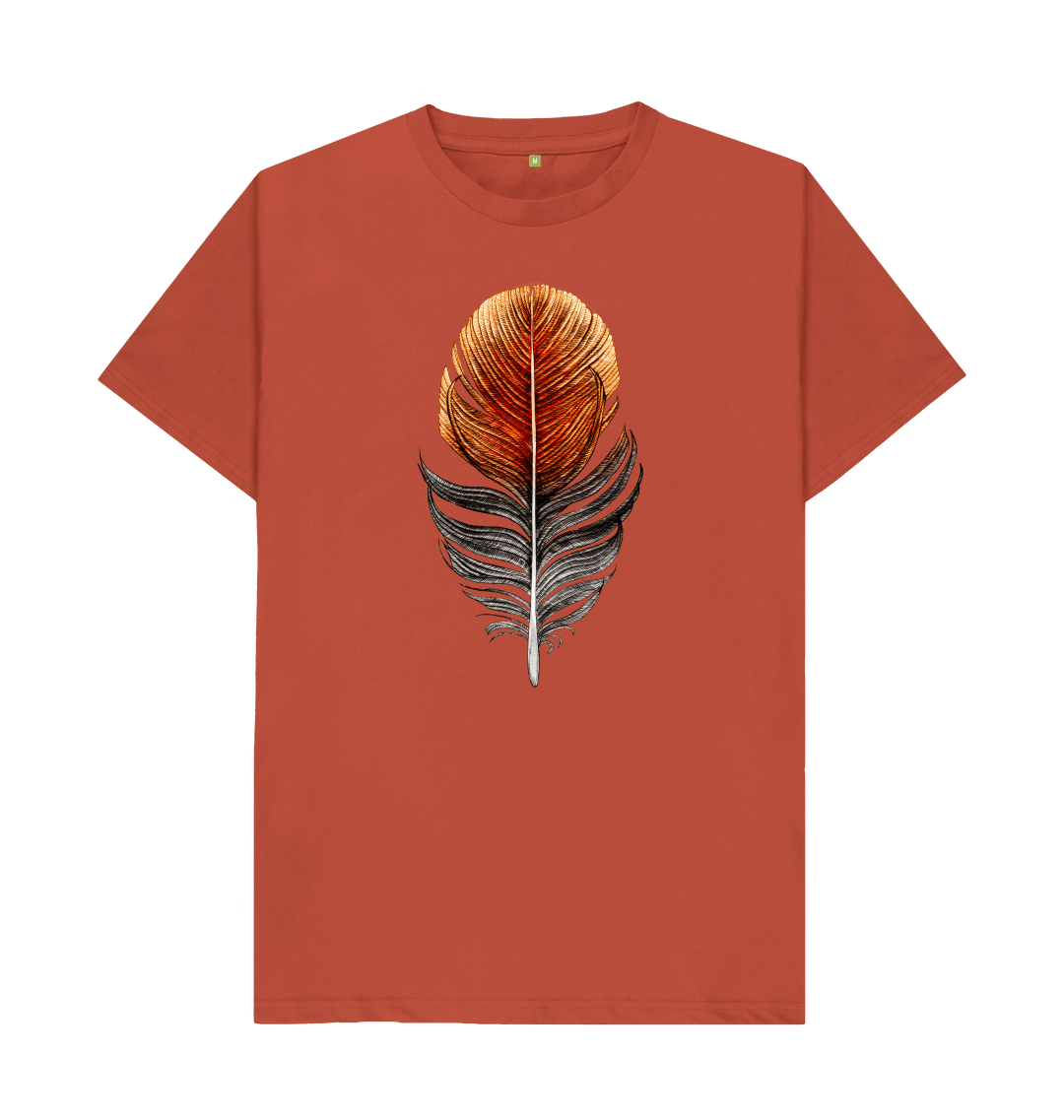 RosaliArt Feather and Birds T-Shirt