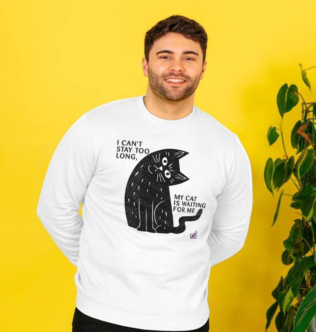 Lifestyle cat deals smile sweatshirt