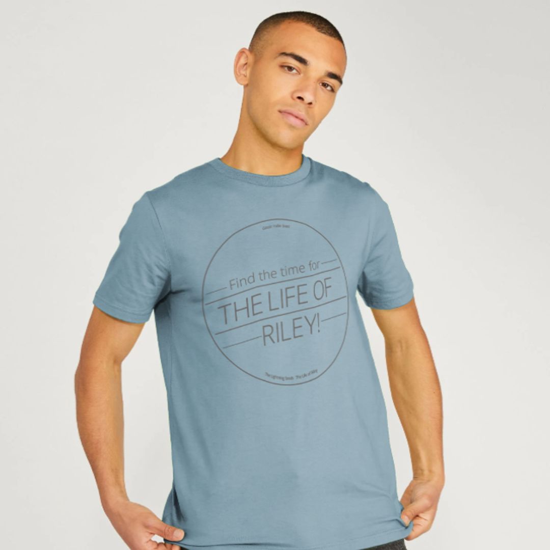 The Lightning Seeds - Life of Riley CD Grey Print T-Shirt for Men