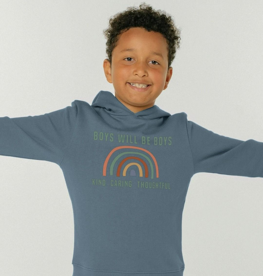 Boys Will Be Boys Rainbow Hoodie