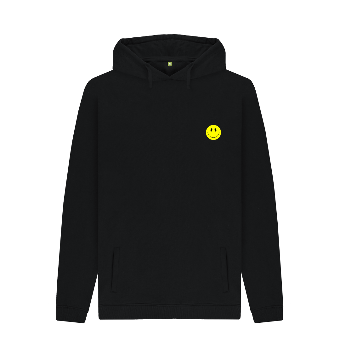 Black smiley hoodie sale