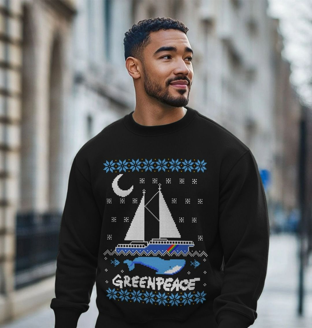 Men s Christmas Jumper Official Greenpeace Shop